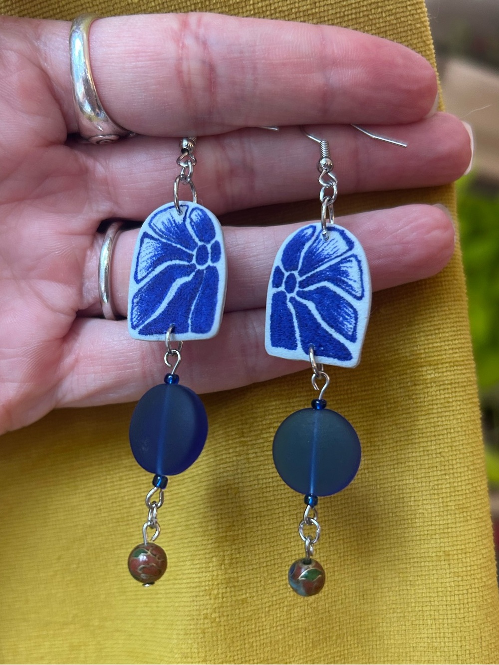Polymer Clay Floral Earrings